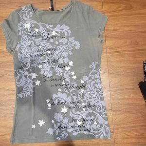 Grey and purple tshirt